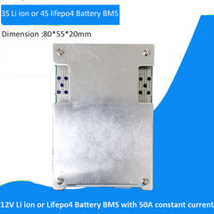 3S Lithium Ion Battery PCB Or 4S Lifepo4 Battery BMS With 50A Constant Charge And Discharge Current For Back Up Power Bank