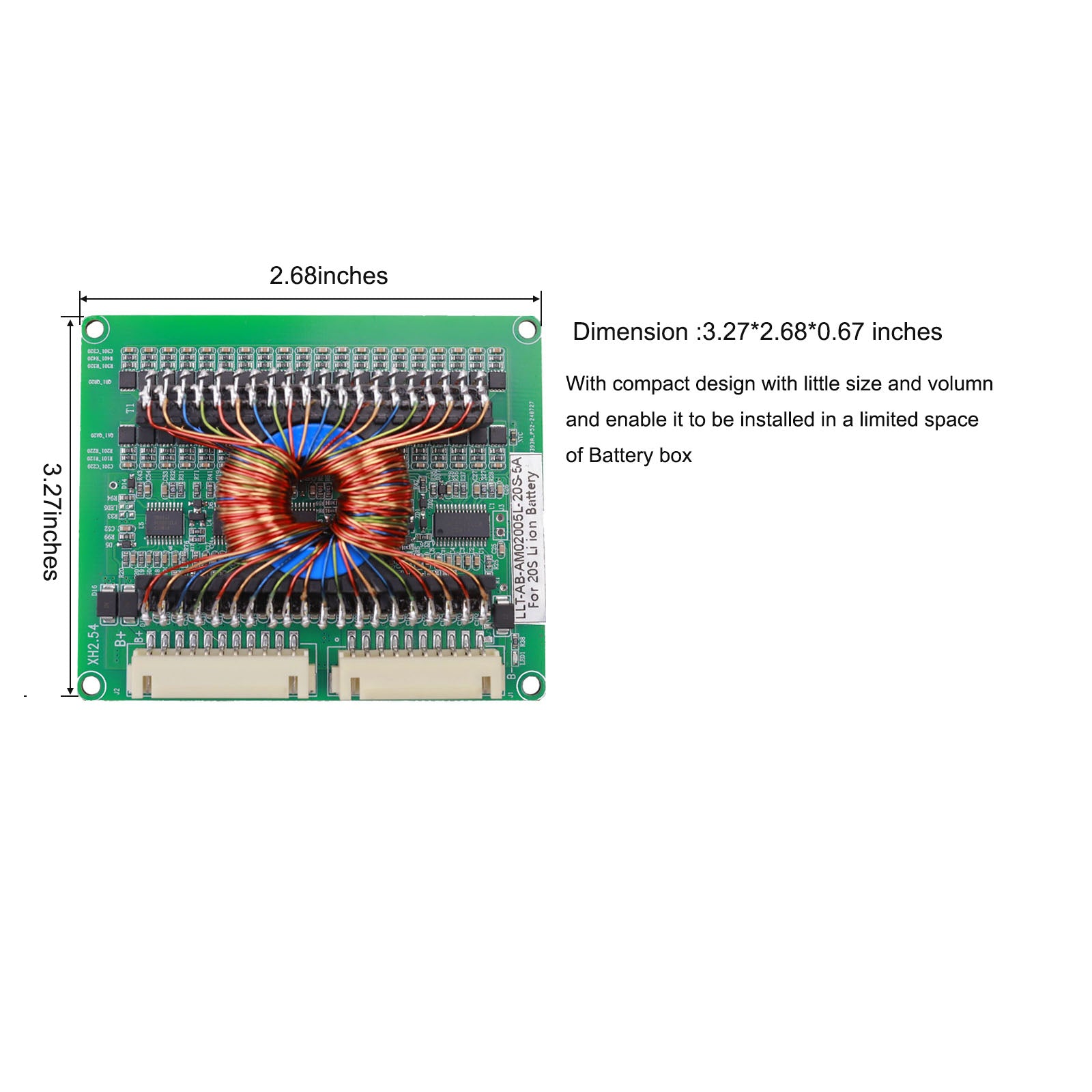 Li ion or Lifepo4 Battery Active Balancer module with 5A to 10A Constant balance current for 12V 24V 36V 48V 60V 72V Li ion or Lifepo4 active balancer with 5A Balance current - 4S Lifepop4 BMS 100A with 5A Balance