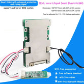 12S 13S 14S 15S 36V 48V 58.8V smart Bluetooth BMS with 20A 30A 40A to 60A constant discharge current with UART communication battery management system