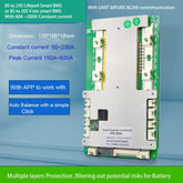 8S To 24S Li Ion Lifepo4 Smart Bluetooth BMS For 36V 48V 60V 72V 84V Battery With UART RS485 CAN Communication 100A 150A 200A Constant Current