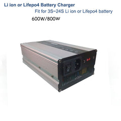 600W or 800W Li ion or Lifepo4 Battery charger 12.6V 16.8V 14.6V 14.5V with 25A current 25.2V 29.4V 29.2V at 18A current 42V 43.8V 13A 60V 72V Charger