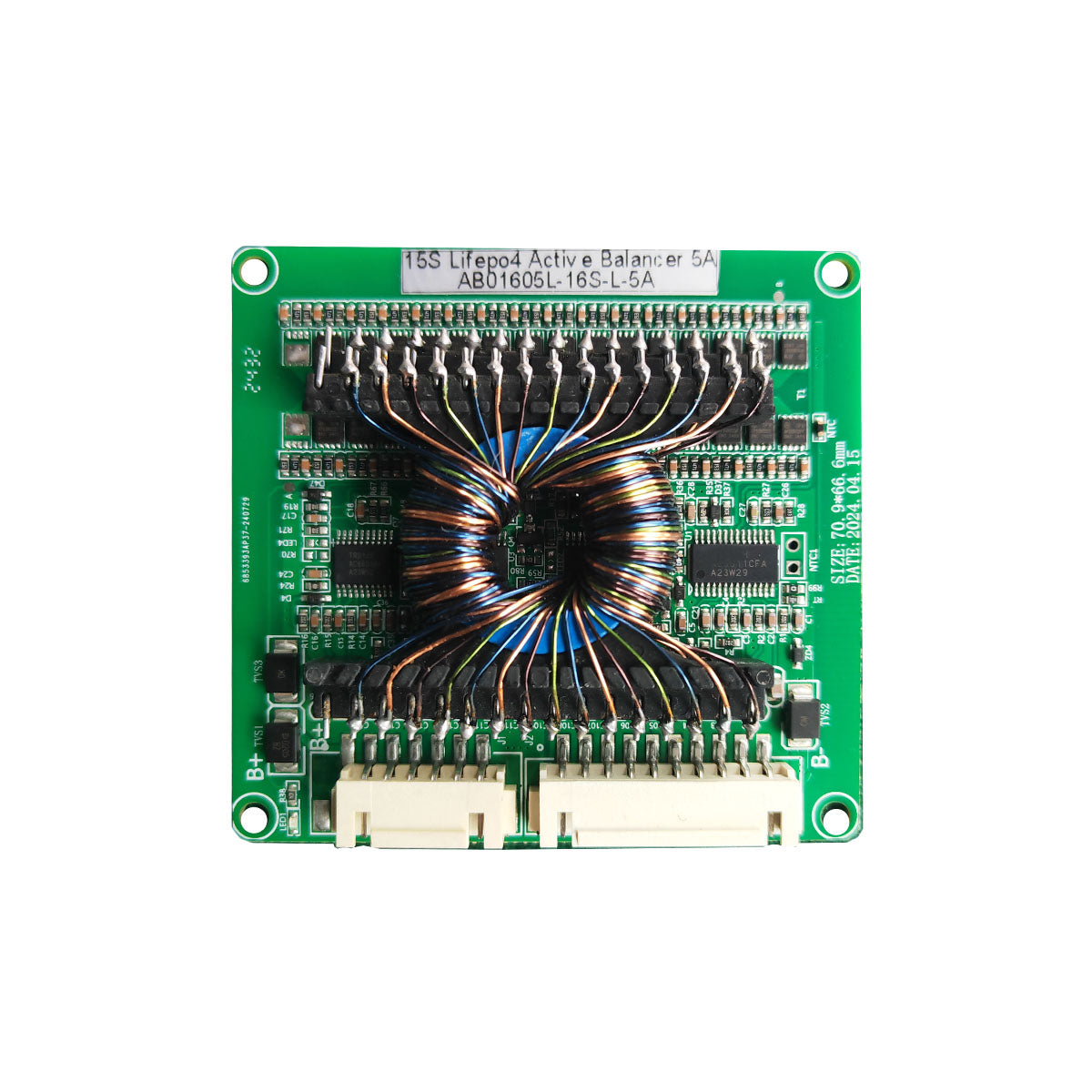 Li ion or Lifepo4 Battery Active Balancer module with 5A to 10A Constant balance current for 12V 24V 36V 48V 60V 72V Li ion or Lifepo4 active balancer with 5A Balance current - 4S Lifepop4 BMS 100A with 5A Balance