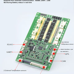 8S To 24S Li Ion Lifepo4 Smart Bluetooth BMS For  36V 48V 60V 72V 84V Battery With UART RS485 CAN Communication 100A 150A 200A Constant Current