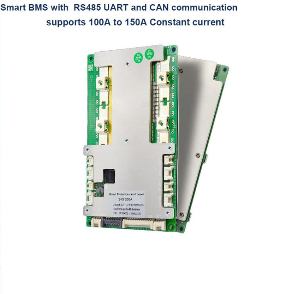 8S To 24S Li Ion Lifepo4 Smart Bluetooth BMS For  36V 48V 60V 72V 84V Battery With UART RS485 CAN Communication 100A 150A 200A Constant Current